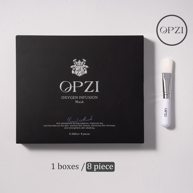 OPZI Oxygen Infusion Mask(8 Pieces in 1 Box) – Your At-Home Oxygen Facial Instant Glow | Deep Detox | Hydration Boost
