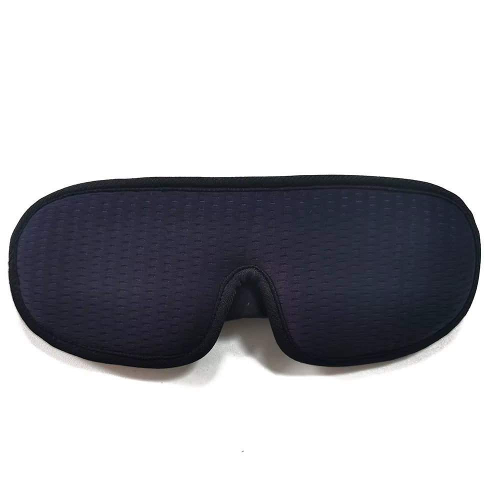 3D Memory Foam Sleep Eye Mask - Soft Padded Shade for Travel and Restful Sleep