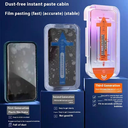 Dust-free Cabin Tempered Film HD Privacy Seconds Sticker Artifact