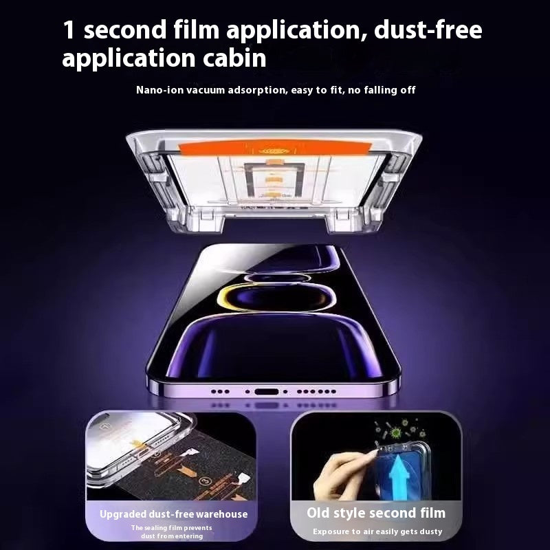 Dust-free Cabin Tempered Film HD Privacy Seconds Sticker Artifact