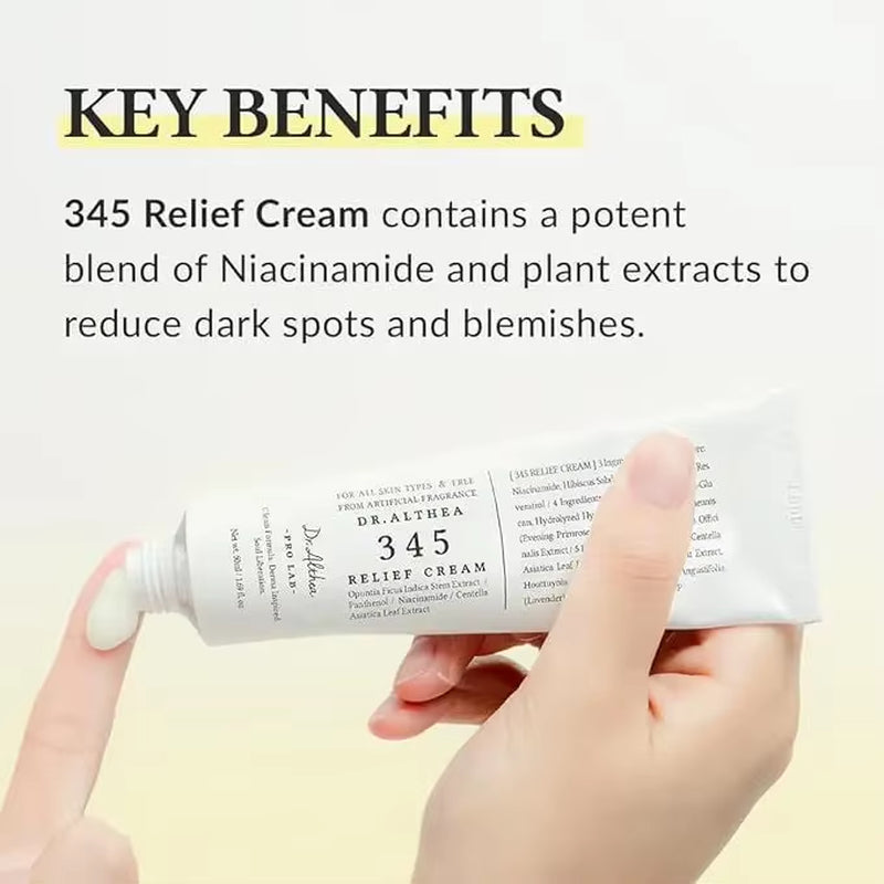 Dr.Althea 345 Antioxidant Cream Moisturizes and Moisturizes Intensive Care Barriers to Relieve Acne Oil Sensitive Skin Care