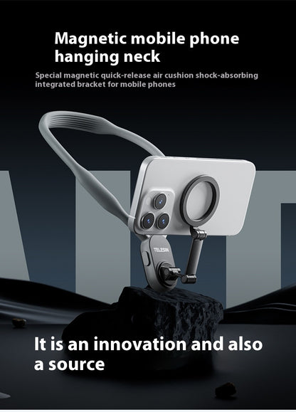 Magnetic Cell Phone Neck Hanging Bracket Quick Release First View Shooting