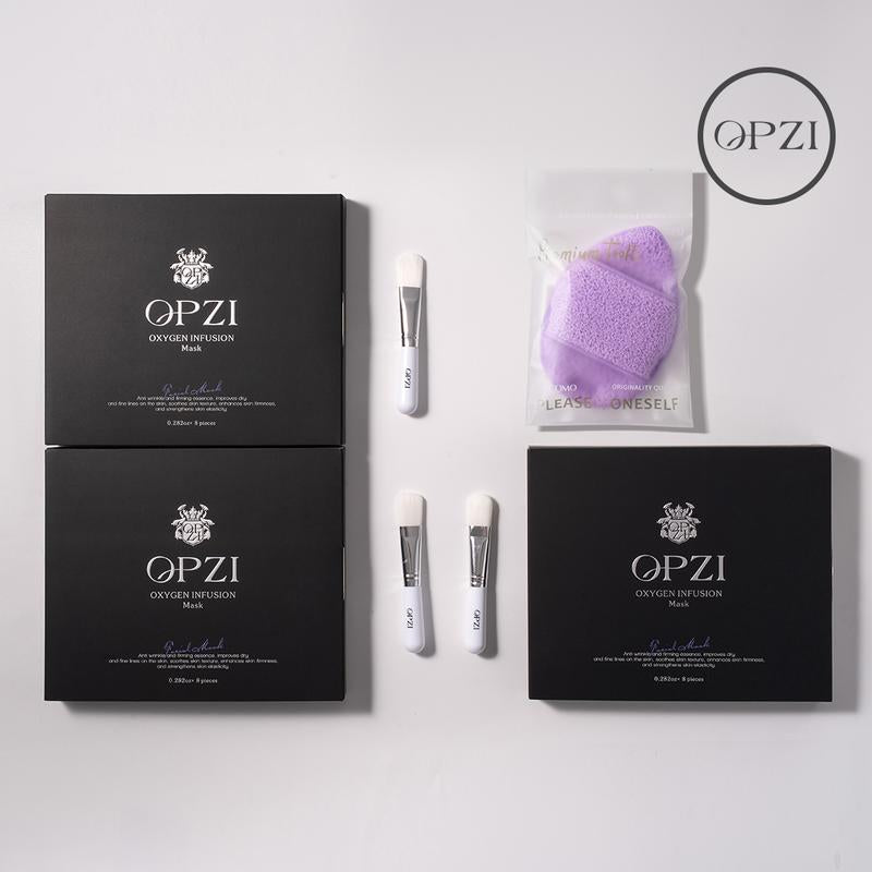 OPZI Oxygen Infusion Mask（8 Pieces in 1 Box） – Your At-Home Oxygen Facial Instant Glow | Deep Detox | Hydration Boost
