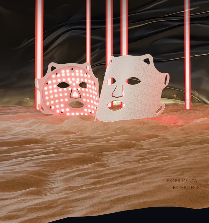Cross-border Red Blu-ray Silicone Mask Red Light LED Photon Skin Rejuvenation Beauty Apparatus