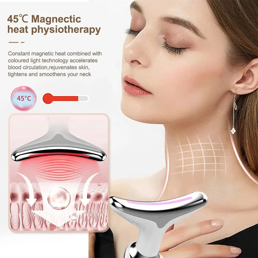 EMS Facial Massager Red Light Therapy Anti-Aging Skin Tightening Face Lifting