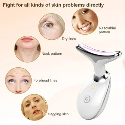 EMS Facial Massager Red Light Therapy Anti-Aging Skin Tightening Face Lifting