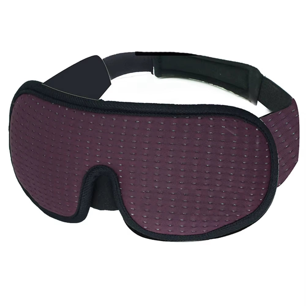 3D Memory Foam Sleep Eye Mask - Soft Padded Shade for Travel and Restful Sleep