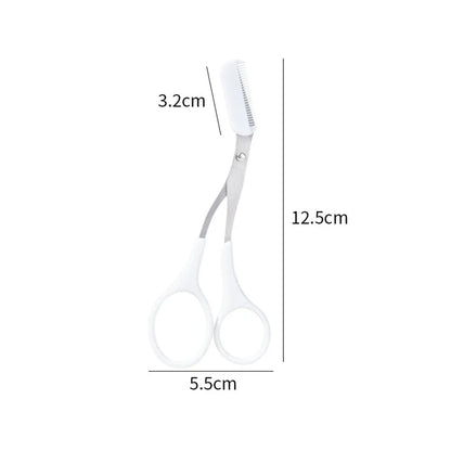 Eyebrow Trimmer Scissor Beauty Products for Women Eyebrow Scissors with Comb Stainless Steel Makeup Tools Beauty Scissors